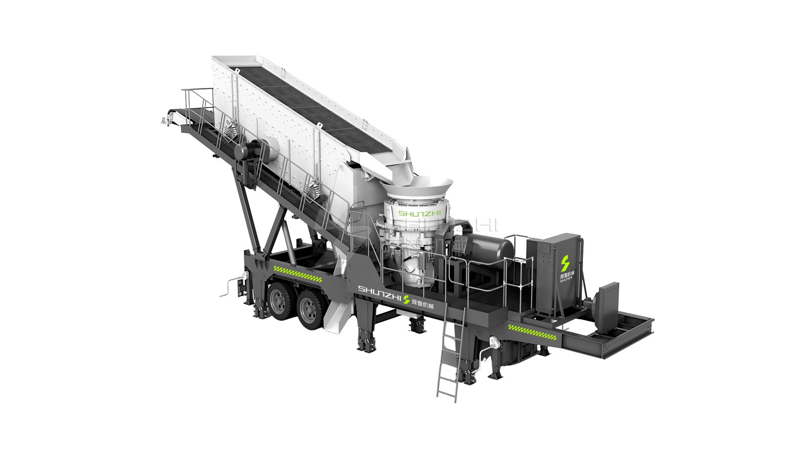 SWM Wheel-mounted Mobile Crushing and Screening Station
